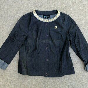 Sport Requirements Vintage No Lapel Coat Jacket​​​​​​